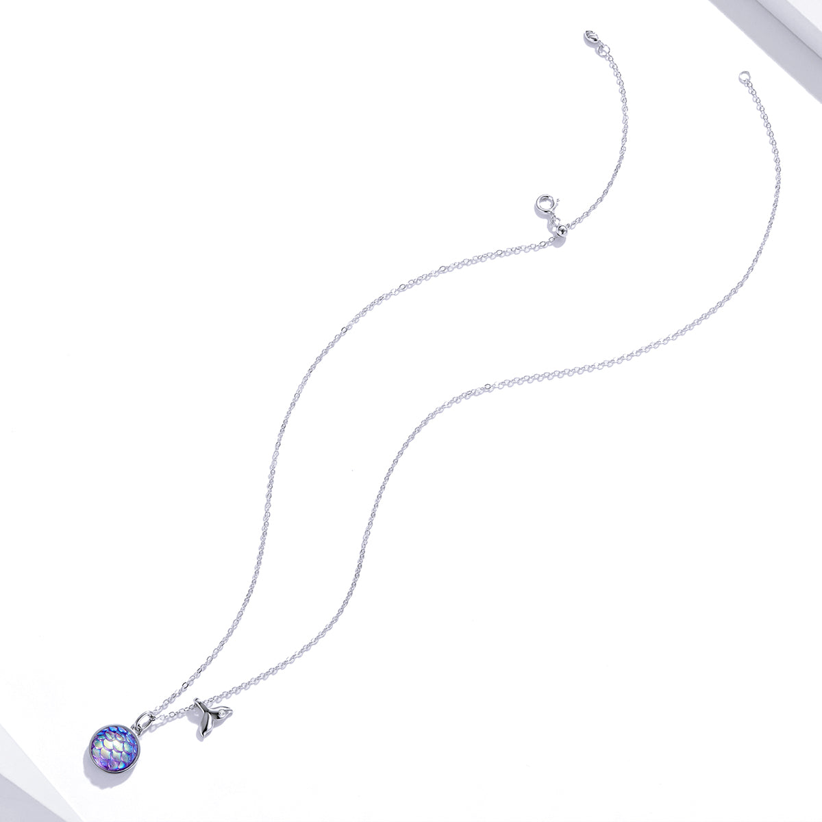 Sylvory 925 Sterling Silver Mystic Scales Necklace