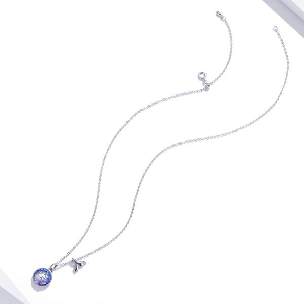 Sylvory 925 Sterling Silver Mystic Scales Necklace