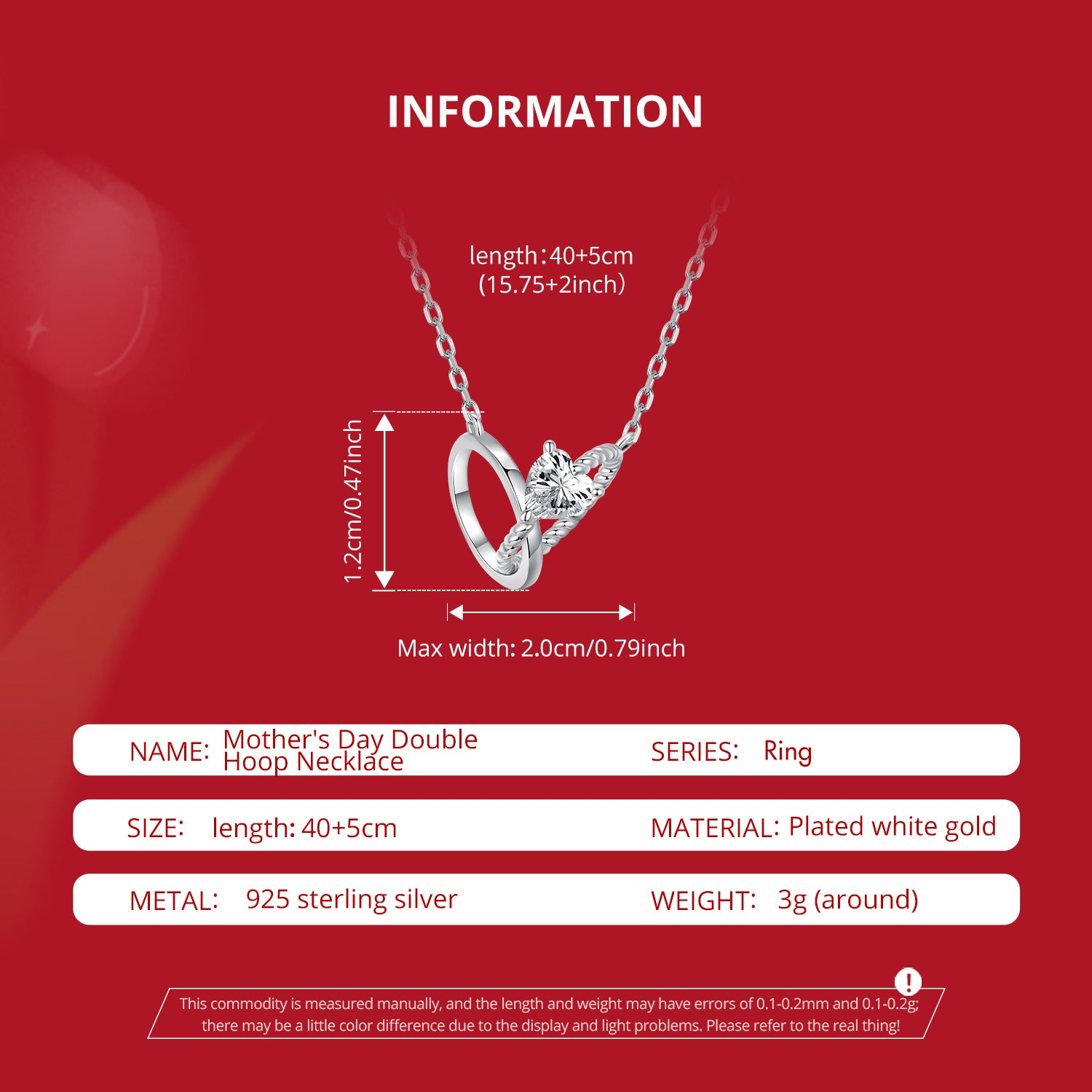 Sylvory 925 Sterling Silver Bound by Love Necklace
