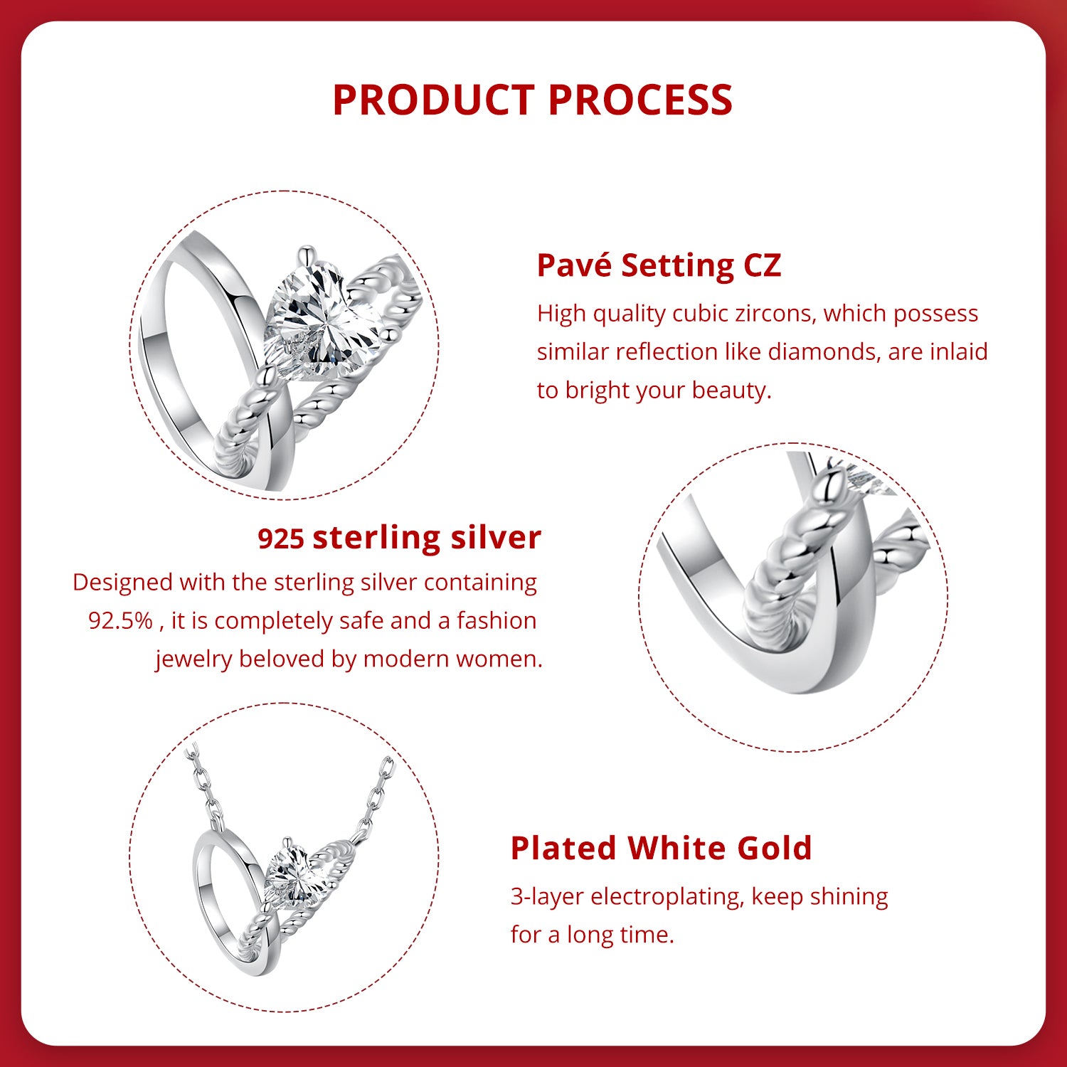 Sylvory 925 Sterling Silver Bound by Love Necklace