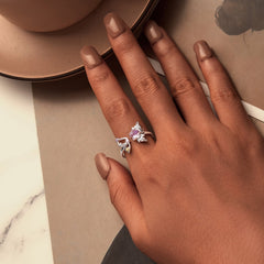 Sylvory 925 Sterling Silver Flutter Flora Ring