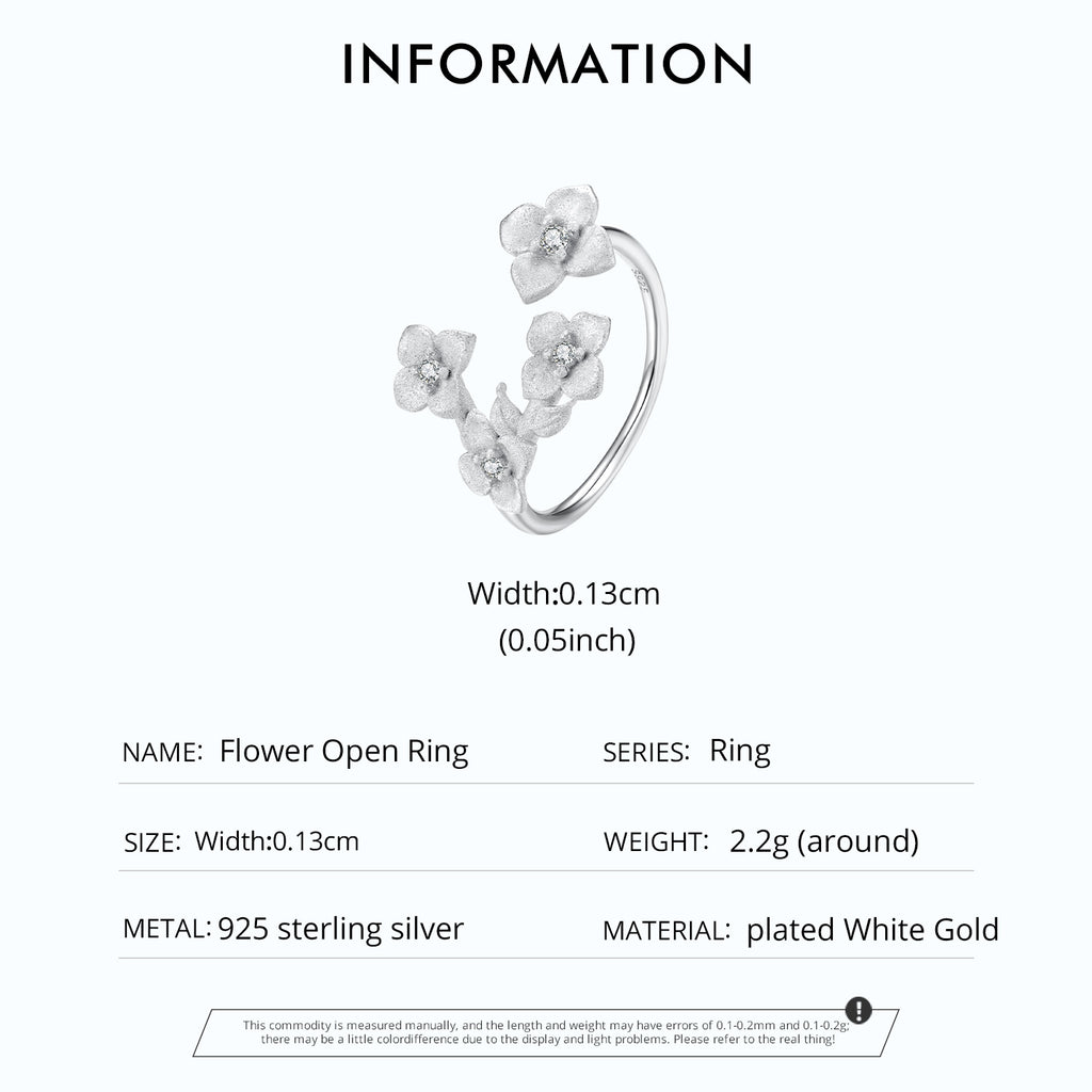 Sylvory 925 Sterling Silver Eternal Blossom Ring