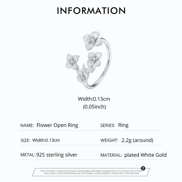 Sylvory 925 Sterling Silver Eternal Blossom Ring