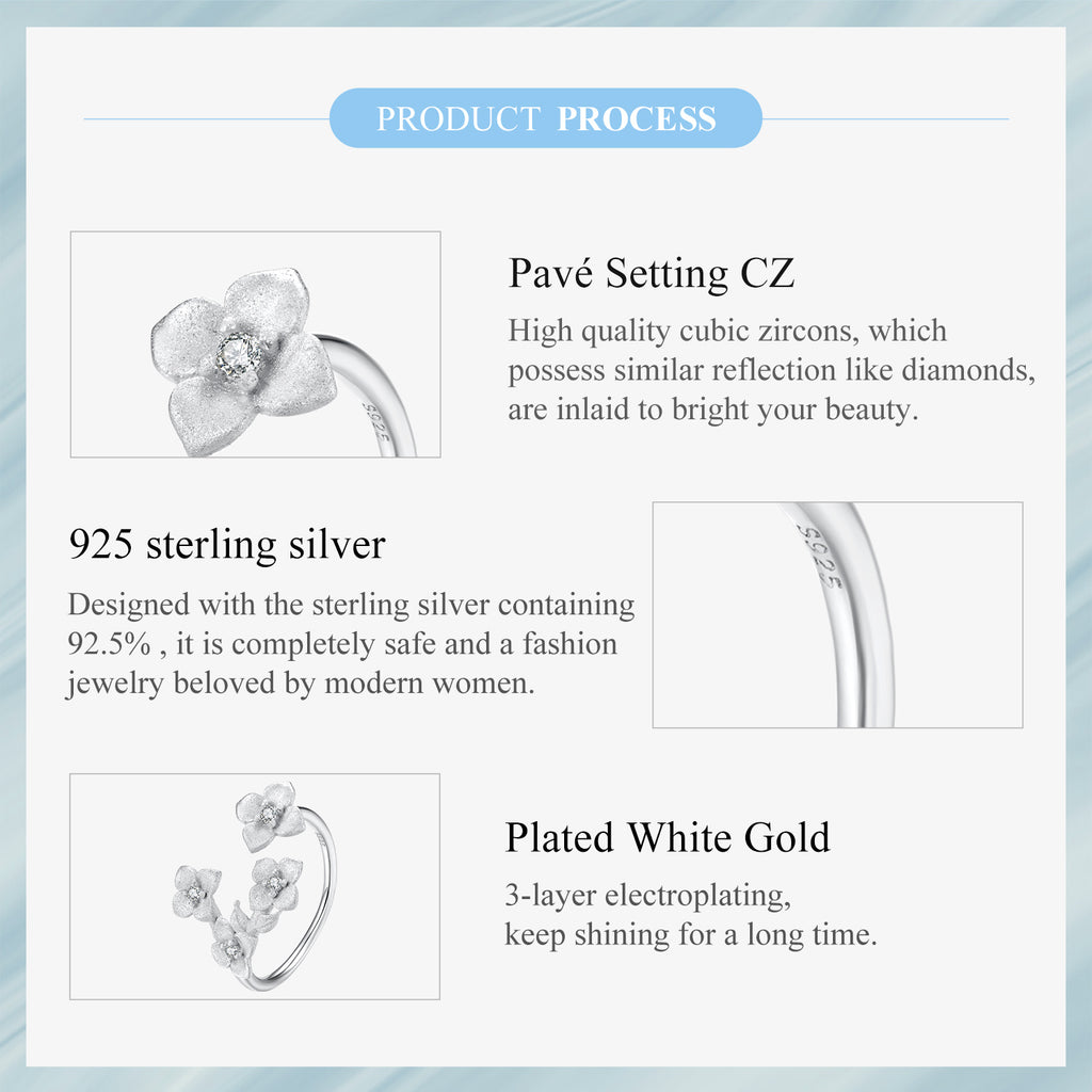 Sylvory 925 Sterling Silver Eternal Blossom Ring
