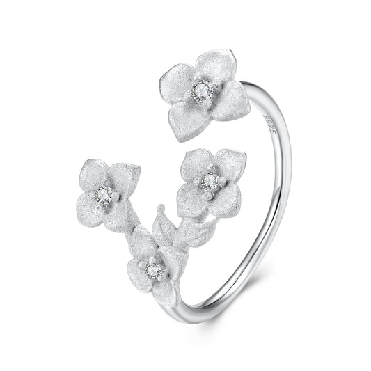 Sylvory 925 Sterling Silver Eternal Blossom Ring