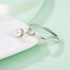 Sylvory 925 Sterling Silver Luna Drop Ring