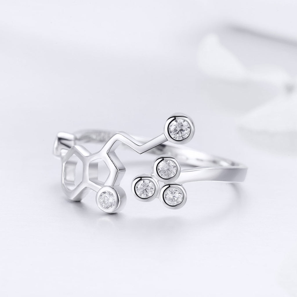 Sylvory 925 Sterling Silver Serotonin Spark Ring