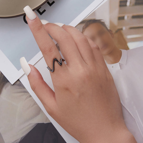 Silver Wonder Wave Ring