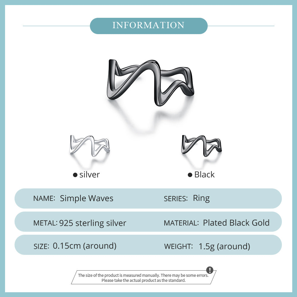 Silver Wonder Wave Ring