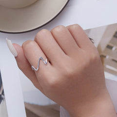 Silver Wonder Wave Ring