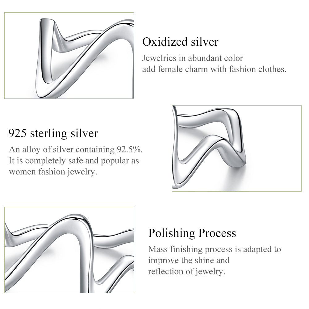 Silver Wonder Wave Ring