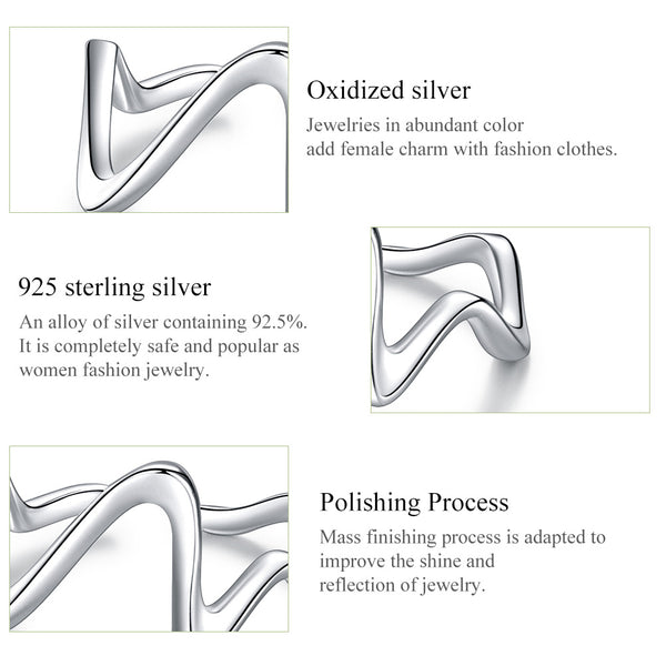Silver Wonder Wave Ring