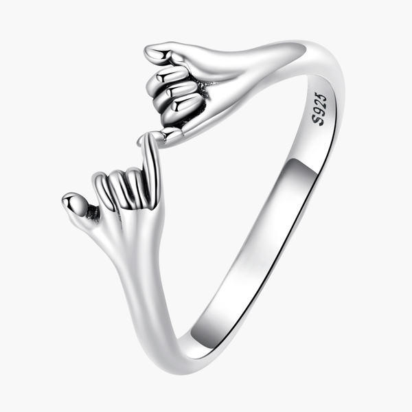 Silver Unbreakable Vow Ring in 925 Sterling Silver by Sylvory