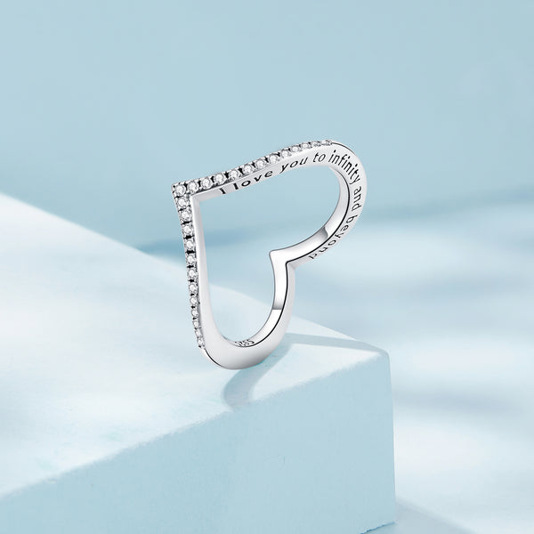 Silver Wishbone Affinity Ring
