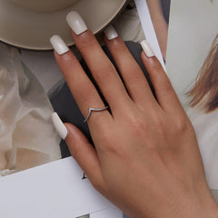 Silver Wishbone Affinity Ring