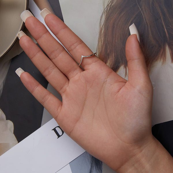 Silver Wishbone Affinity Ring