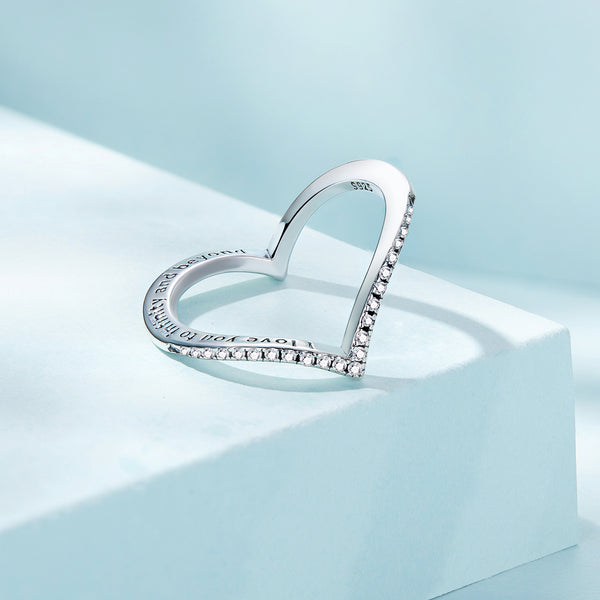 Silver Wishbone Affinity Ring