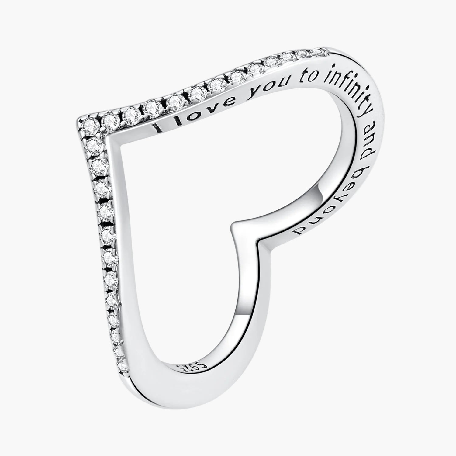 Silver Wishbone Affinity Ring Main image