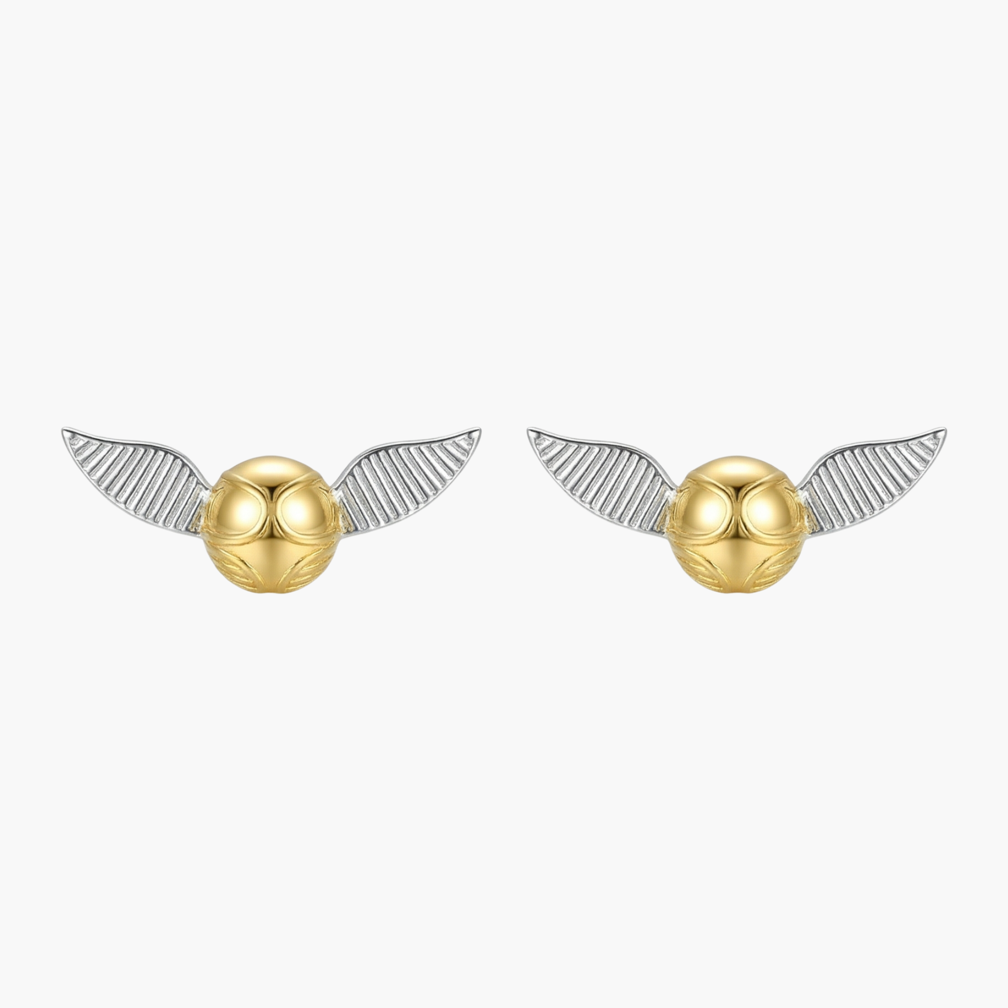Silver Harry Potter Snitch Studs Main image