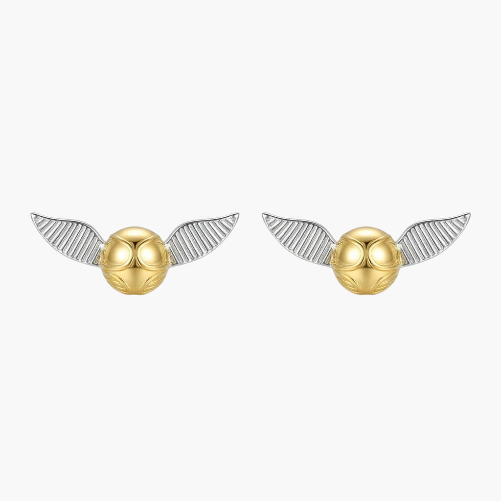 Silver Harry Potter Snitch Studs