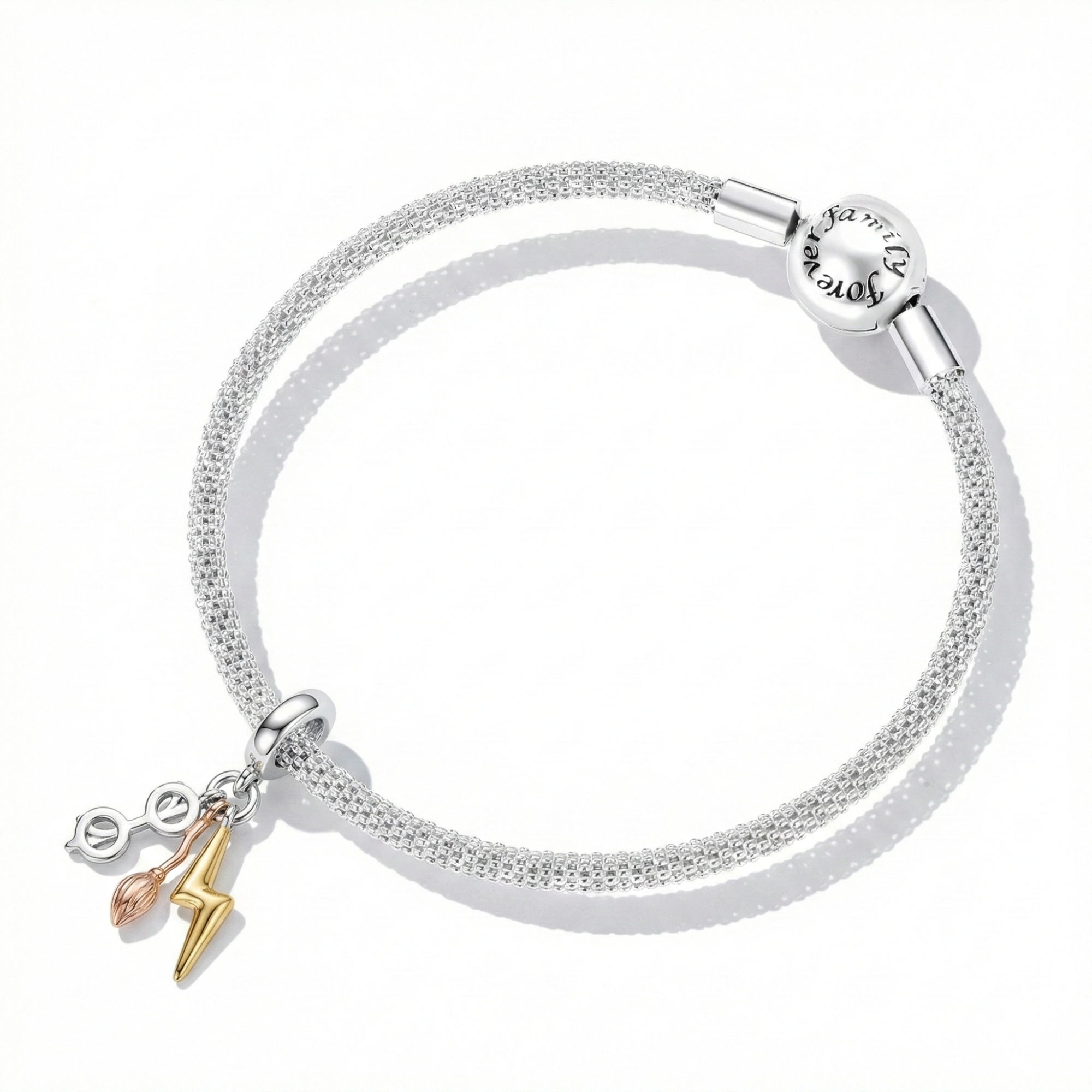 Silver Harry Potter Trio Charm