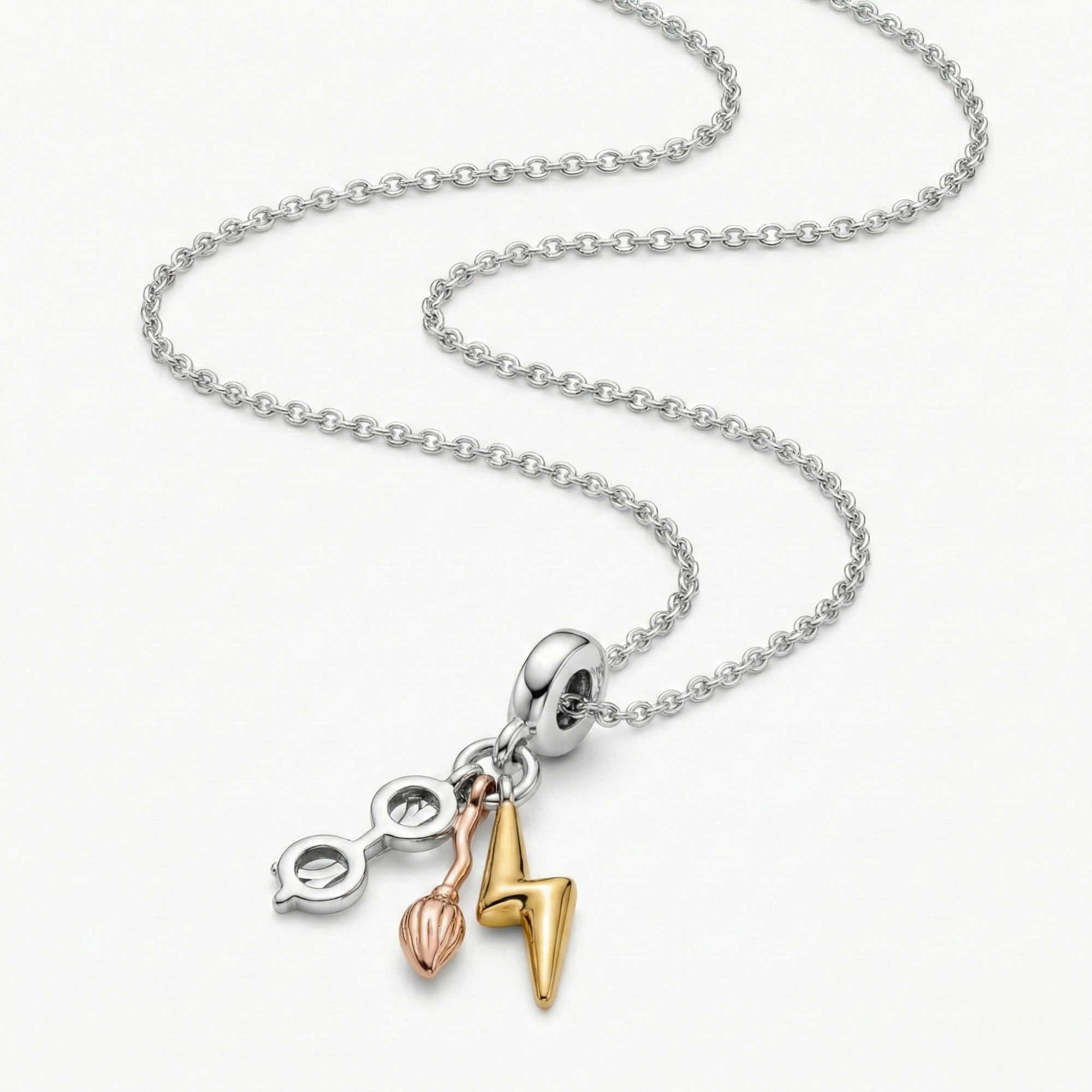 Silver Harry Potter Trio Charm