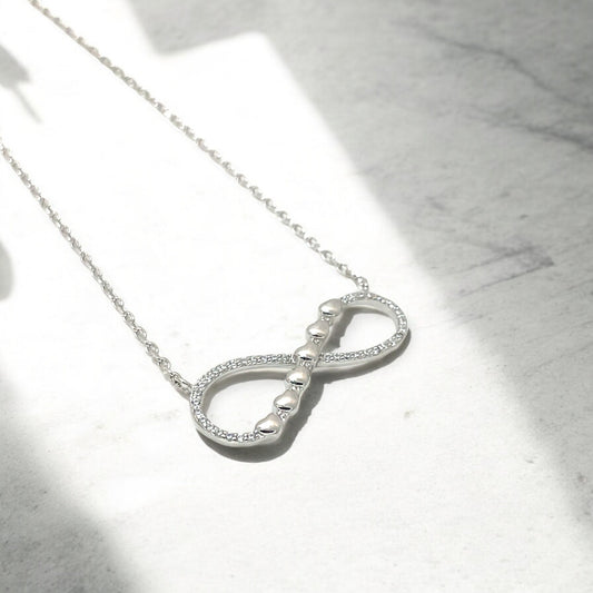 Sylvory 925 Sterling Silver Infinity Heart Necklace