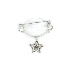 Sylvory 925 Sterling Silver Galactic Trio Brooch