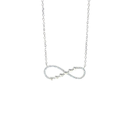 Sylvory 925 Sterling Silver Infinity Heart Necklace