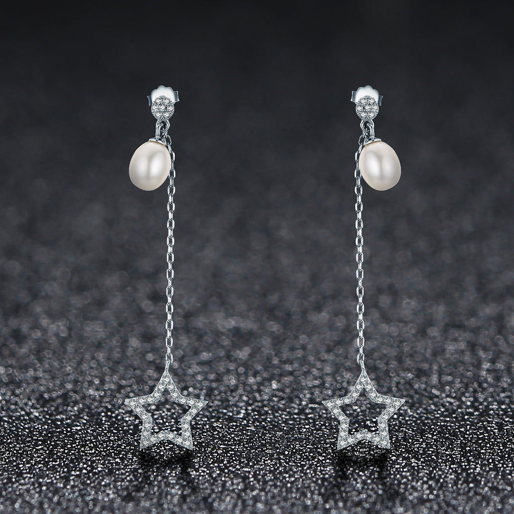 Sylvory 925 Sterling Silver Lustrous Drop Earring