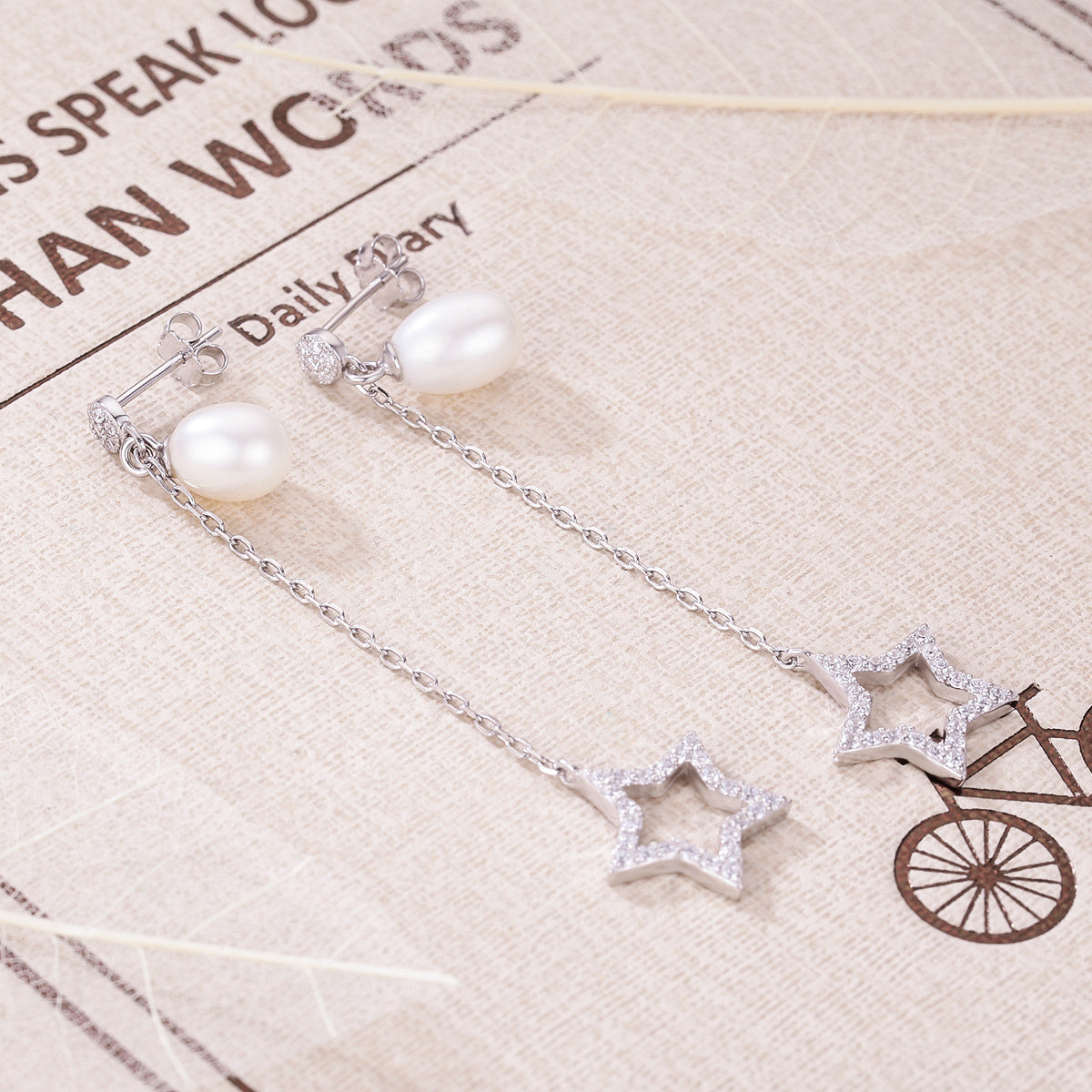 Sylvory 925 Sterling Silver Lustrous Drop Earring