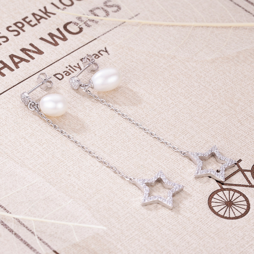 Sylvory 925 Sterling Silver Lustrous Drop Earring