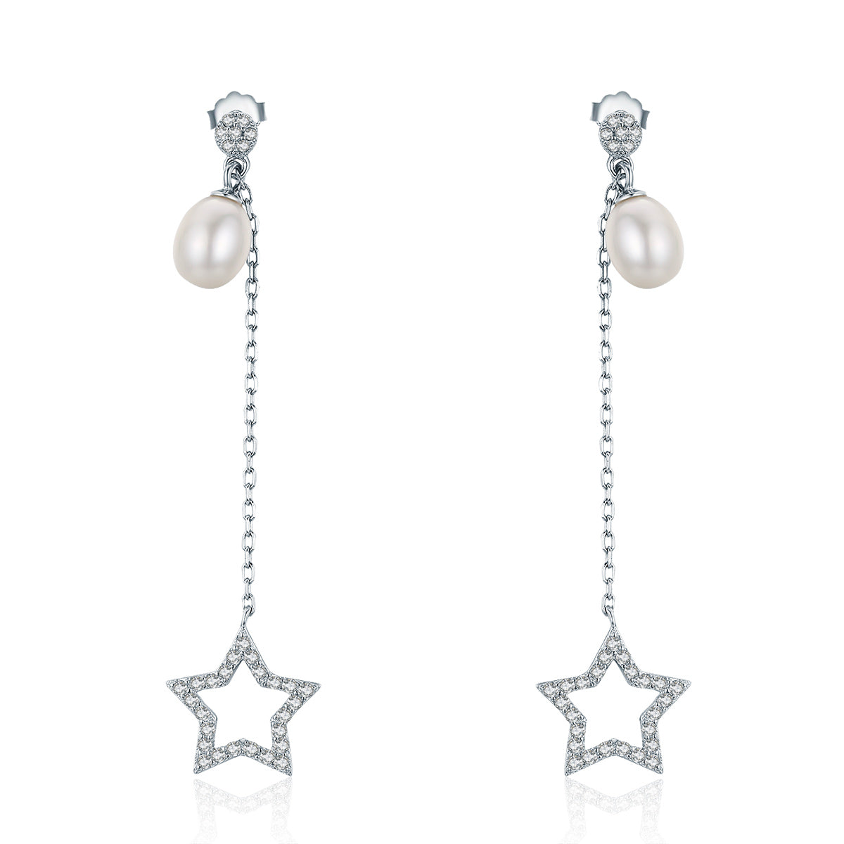 Sylvory 925 Sterling Silver Lustrous Drop Earring