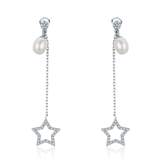 Sylvory 925 Sterling Silver Lustrous Drop Earring