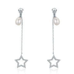 Sylvory 925 Sterling Silver Lustrous Drop Earring