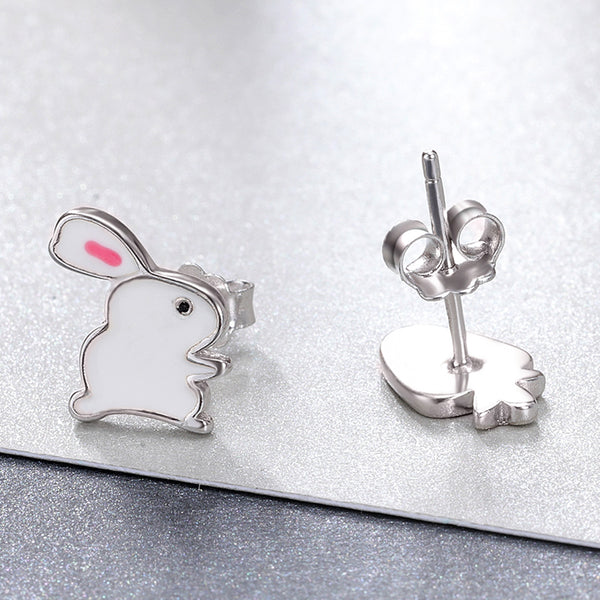 Sylvory 925 Sterling Silver Hop & Nibble Studs