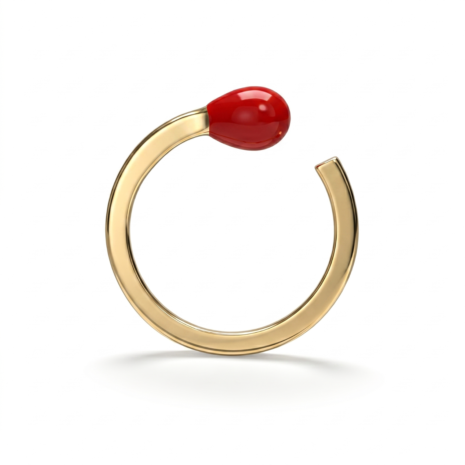 Silver Ember MatchStick Ring