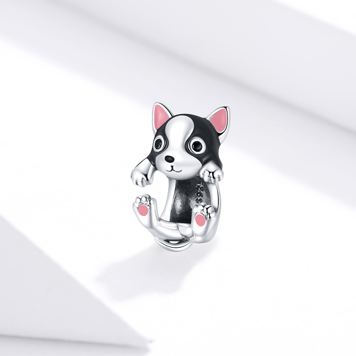 Sylvory 925 Sterling Silver Pawfect Companions Puppy Charm