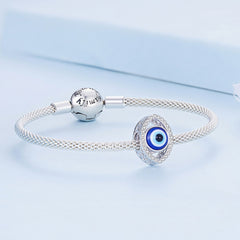 Sylvory 925 Sterling Silver Evil Eye Ward Charm