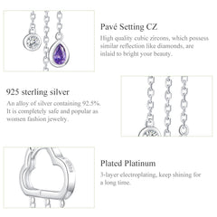 Sylvory 925 Sterling Silver Cloudy Shower Earrings