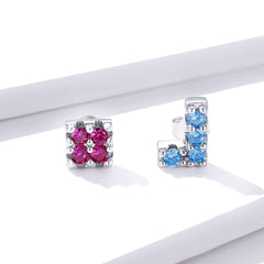 Sylvory 925 Sterling Silver TetraFlex Studs