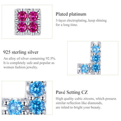 Sylvory 925 Sterling Silver TetraFlex Studs