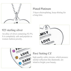 Sylvory 925 Sterling Silver Life Priorities Necklace