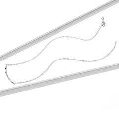 Sylvory 925 Sterling Silver Smiling Curve Necklace