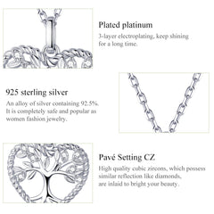 Sylvory 925 Sterling Tree of Life Embrace Necklace