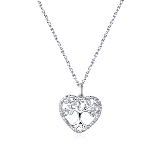 Sylvory 925 Sterling Tree of Life Embrace Necklace