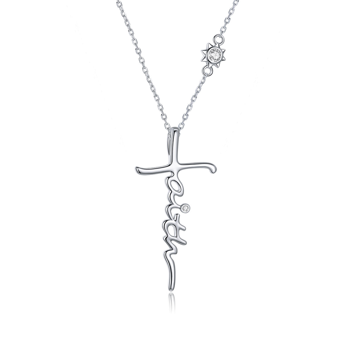 Sylvory 925 Sterling Silver Divine Faith Necklace