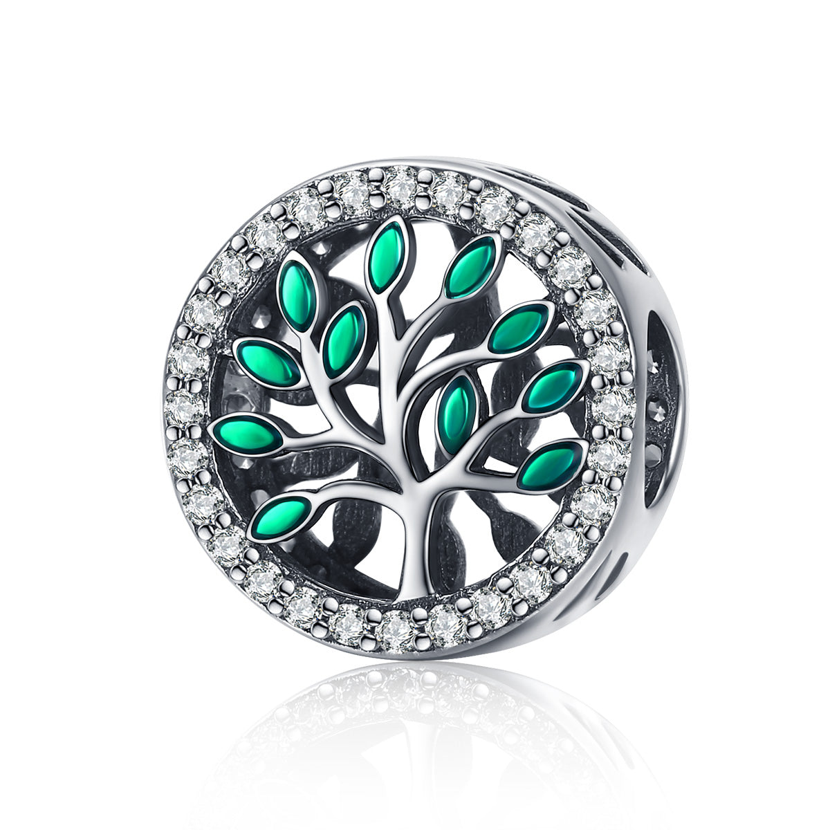 Sylvory 925 Sterling Silver Eternal Tree of Life Charm