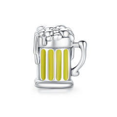 Sylvory 925 Sterling Silver Beer Tumbler Charm