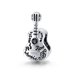 Sylvory 925 Sterling Silver Guitar Groove Charm